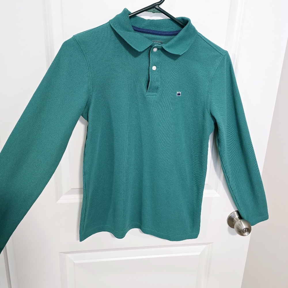 ❤️ 3/$10 Crown & Ivy Green Long Sleeve Polo